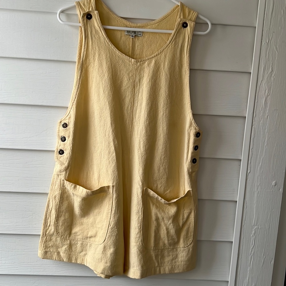 ROWIE the label yellow romper size small
